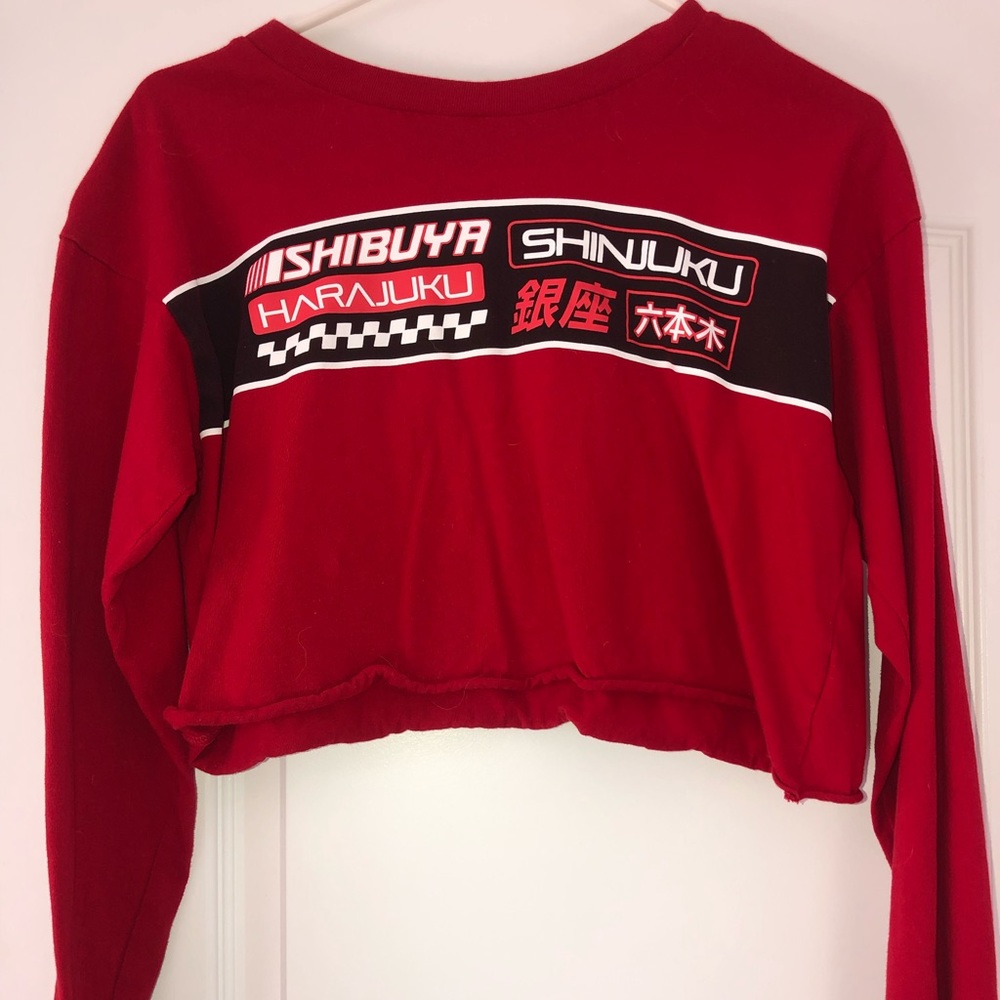 (M) Cropped long sleeve, Forever 21